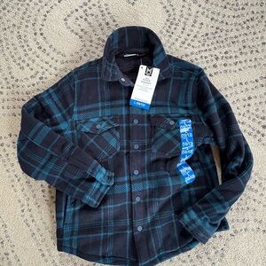Boys fleece shacket size L 10-12 NEW